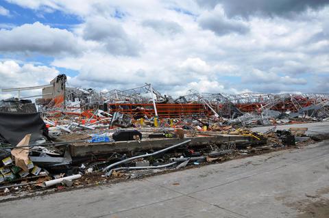 NIST has awarded more than $6.6 million to study ways buildings can be made more resilient to hazards such as the 2011 Joplin tornado that destroyed this large store.