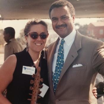 Maria Cardona and Secretary Ron Brown