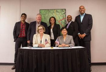 The San Francisco Minority Business Development Center signs partnership agreement with Lawrence Livermore National Laboratory in August, 2014