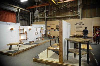 Pop-Up Shop’s furniture showroom floor (Andy Cook/Baltimore City Planning Department’s Office of Sustainability)