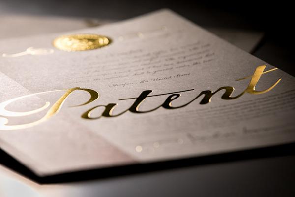 The USPTO will first issue this new patent cover, designed in-house, for patent number 10 million on June 19, 2018 (Photo by Jeff Isaacs/USPTO)