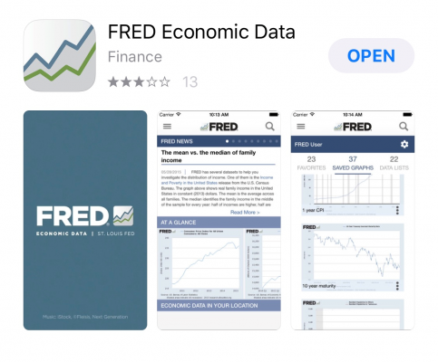 Graphic of mobile application, FRED.