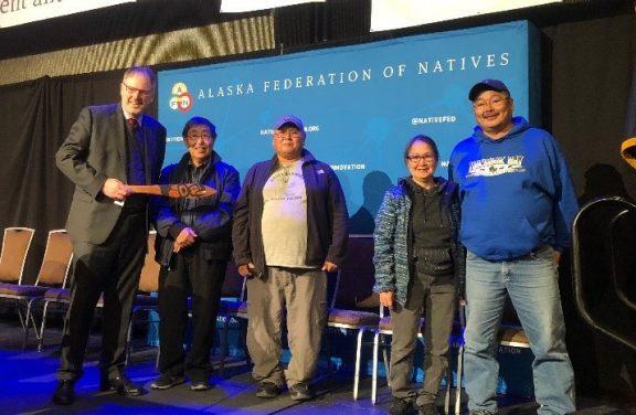 Dr. Ron Jarmin and members of the Alaska Federation of Natives.
