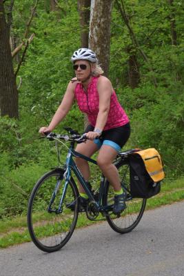 Laura Spining loves to bike to work every day and is an advocate for those who can to do the same.