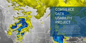 Screenshot of Commerce Data Usability Project Webpage