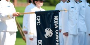 NOAA Corps officers, one of the seven uniformed services of the United States
