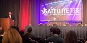 NTIA Assistant Secretary David Redl addresses the Satellite 2018 convention pledging his commitment to collaborate with the U.S. satellite industry