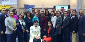 Secretary Pritzker with MBDA National Director Castillo and Hannover Messe delegation