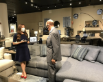 Secretary Ross toured the show floor and warehouse at City Furniture in Florida